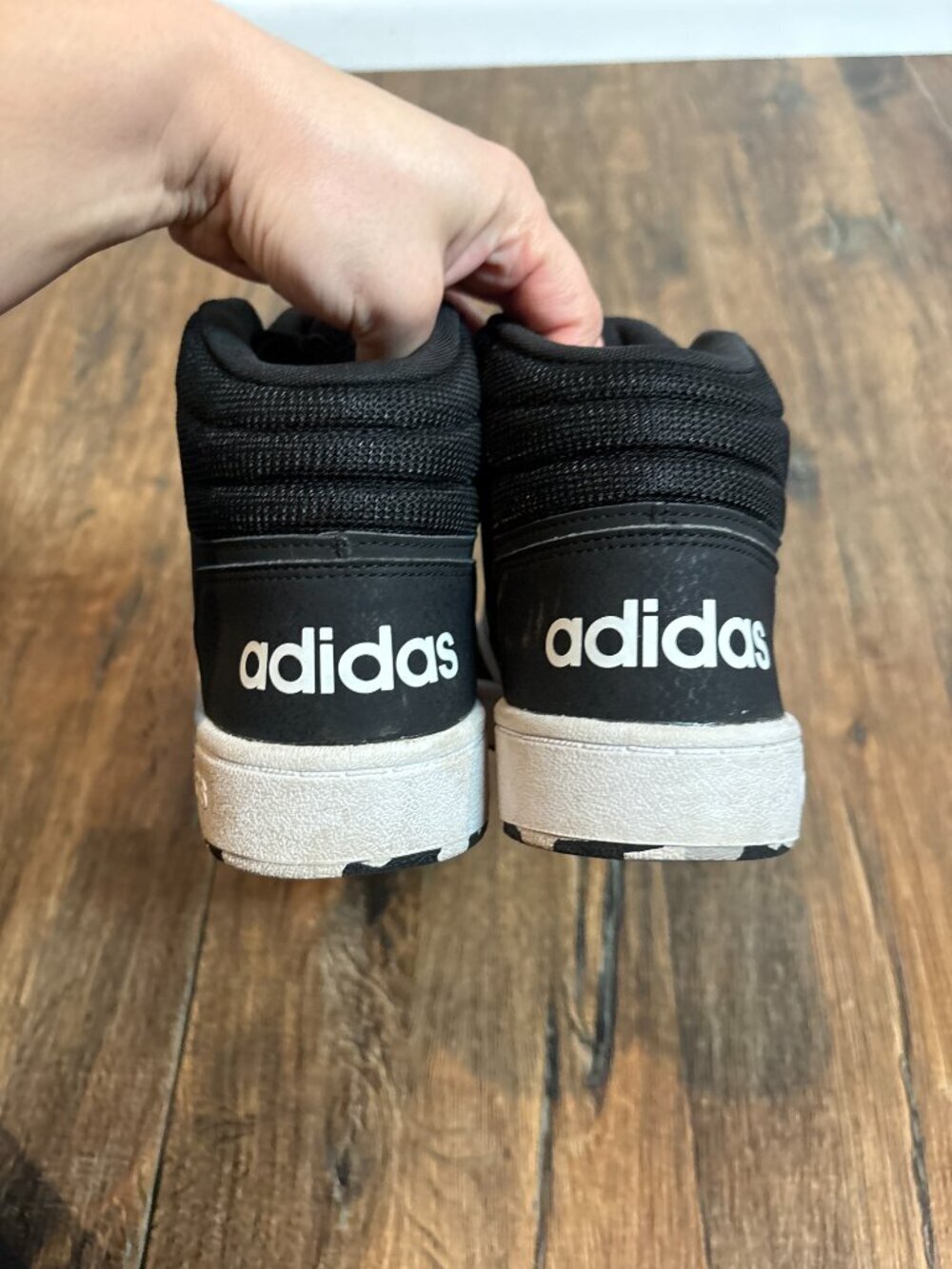 Adidas Hoops Mid sneakers Core Black/Cloud White/Grey - Picture 3 of 5